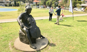 Jacqueline du Pre sculpture installed at the City of Randwick